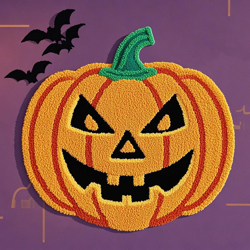 Halloween pumpkin floor mat area rugs