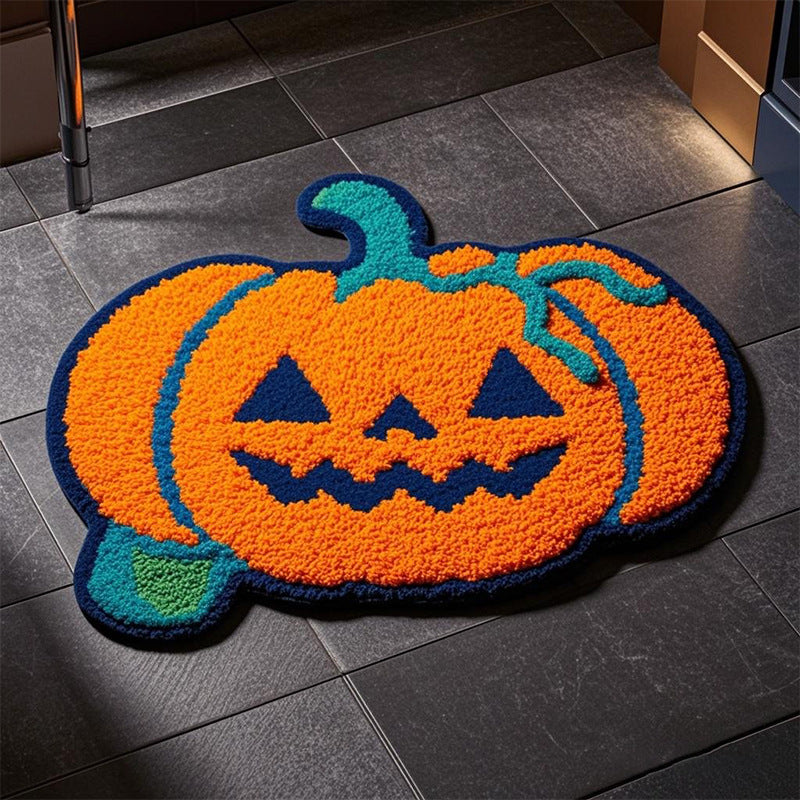 Halloween pumpkin floor mat area rugs