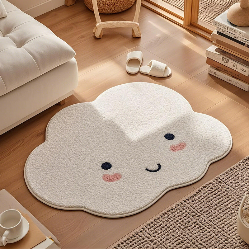 Cloud bathroom rug mat